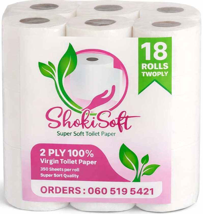 ShokiSoft toilet paper bulk pack - 18 rolls premium quality